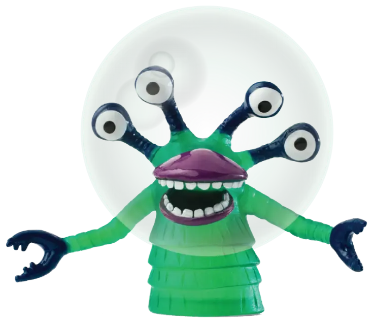 Googly-eyed desk toy
